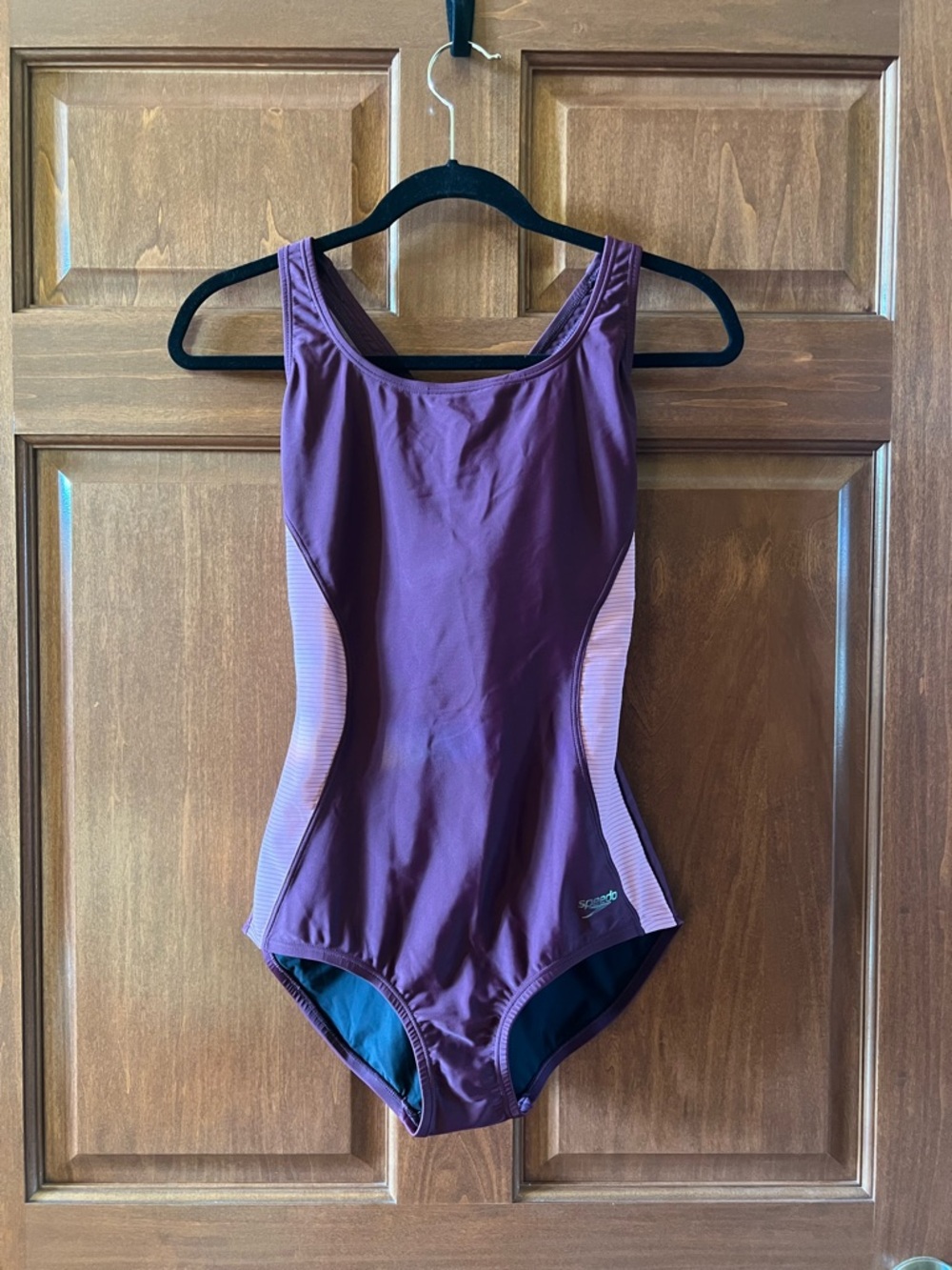 Speedo Swimsuit One Piece Moderate Ultraback PowerFLEX Purple Pink Size 8